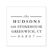 Klassieke lijnen retouradres  zelfinktende stempel (Design)