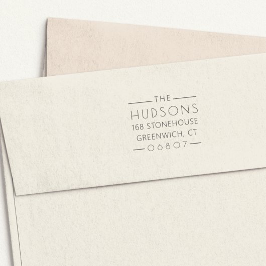 Klassieke lijnen retouradres  zelfinktende stempel