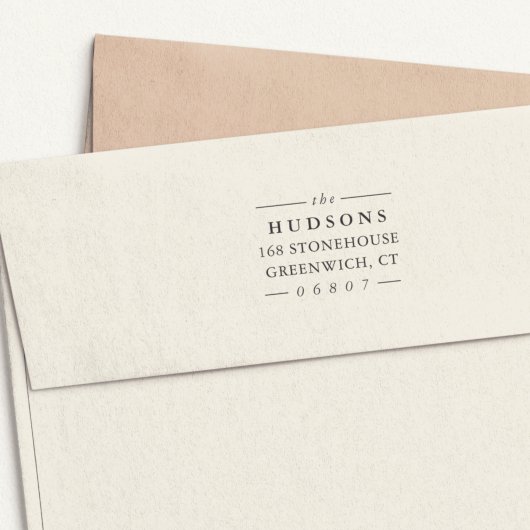 Klassieke lijnen retouradres  zelfinktende stempel