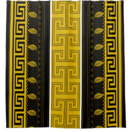 Klassieke lijnkunst douchegordijn