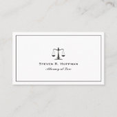 Klassieke lijst Attorney Justice Scale Professiona Visitekaartje (Voorkant)