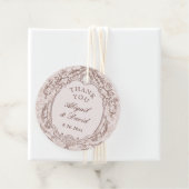 Klassieke Lijst bruiloft Bedankjes Labels (In situ)