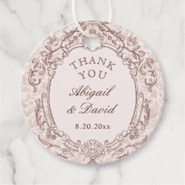 Klassieke  Lijst bruiloft Bedankjes Labels