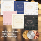 Klassieke  Lijst bruiloft Folie Servetten