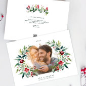 Klassieke lijst kransen Foto Kerstmis Feestdagenkaart