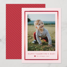 Klassieke lijst portretfoto Valentijnsdag kaart Notitiekaartje