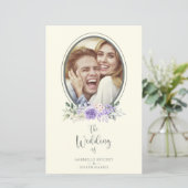 Klassieke Lila Shades Floral Garland Foto (Staand voorkant)