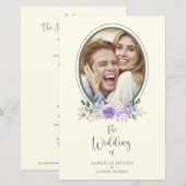 Klassieke Lila Shades Floral Garland Foto (Voorkant / Achterkant)