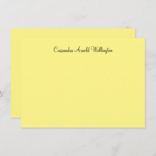 Klassieke limonade gepersonaliseerde flatnote Kaar Kaart (Voorkant / Achterkant)
