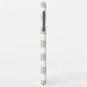 Klassieke Linen Beige Stripes - Gepersonaliseerde Case-Mate iPhone Case (Achterkant/links)