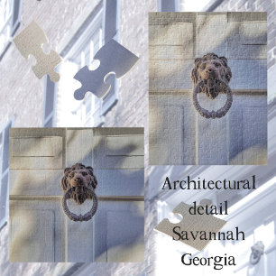 Klassieke LionHead Doorknocker Architecturaal Legpuzzel