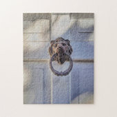 Klassieke LionHead Doorknocker Architecturaal Legpuzzel (Verticaal)