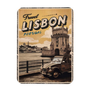 Klassieke Lissabon Portugal reisgeschenken en souv Magneet