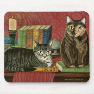 Klassieke literaire katten, kippen, Art Mousepad Muismat
