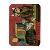 Klassieke literaire katten Poe, Dickens, Stoker, M Magneet (Verticaal)