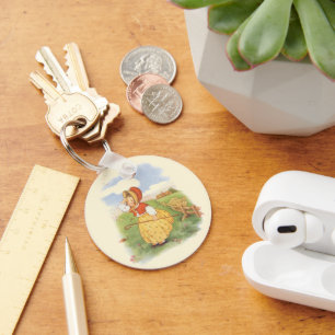 Klassieke Little Bo Peep Moeder de Gans-kinderrijm Sleutelhanger