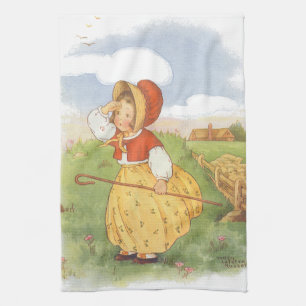 Klassieke Little Bo Peep Mother Goose-kinderrijmpj Theedoek