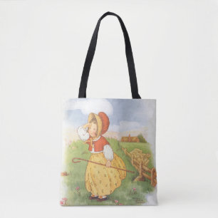 Klassieke Little Bo Peep Mother Goose-kinderrijmpj Tote Bag