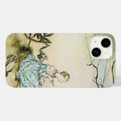 Klassieke Little Miss Muffet door Arthur Rackham Case-Mate iPhone Case (Achterkant (horizontaal))