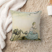 Klassieke Little Miss Muffet door Arthur Rackham Kussen (Deken)