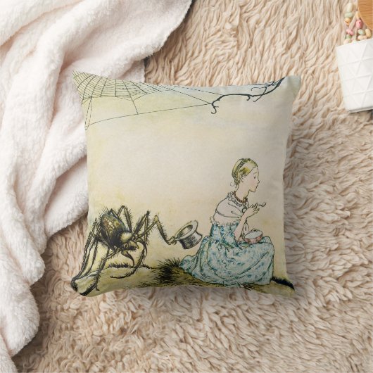 Klassieke Little Miss Muffet door Arthur Rackham Kussen (Deken)