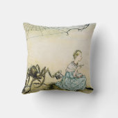 Klassieke Little Miss Muffet door Arthur Rackham Kussen (Achterkant)