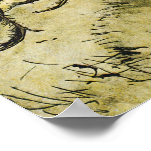 Klassieke Little Miss Muffet door Arthur Rackham Poster (Hoek)