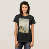 Klassieke Little Miss Muffet door Arthur Rackham T-shirt (Voorkant volledig)