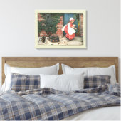 Klassieke Little Miss Muffet Spin Kinderrijmpje Canvas Afdruk (Insitu (Slaapkamer))