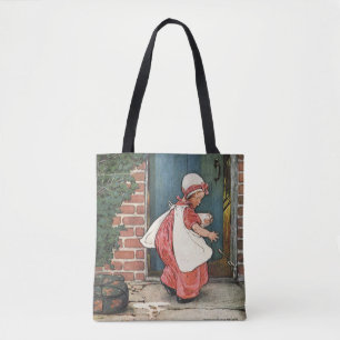 Klassieke Little Miss Muffet Spin Kinderrijmpje Tote Bag