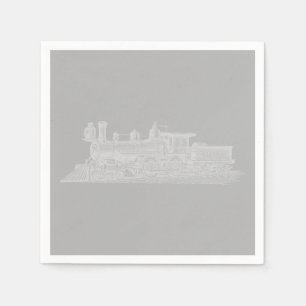 Klassieke Locomotief CUSTOM-KLEUR Servet