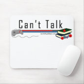 Klassieke Logo kan geen Mousepad spreken Muismat (Met muis)