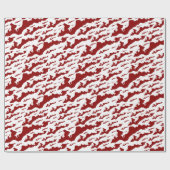 Klassieke Logo op het eiland — Rood Cadeaupapier (Vlak)