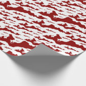 Klassieke Logo op het eiland — Rood Cadeaupapier (Hoek)