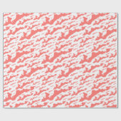 Klassieke Logo op viseilanden - Roze Cadeaupapier (Vlak)