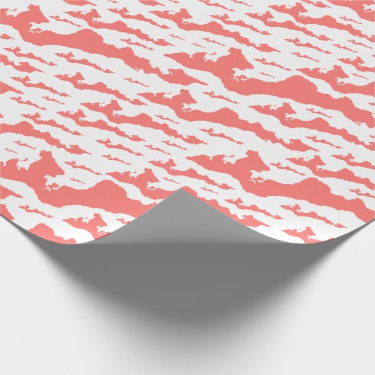 Klassieke Logo op viseilanden - Roze Cadeaupapier (Hoek)