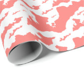 Klassieke Logo op viseilanden - Roze Cadeaupapier (Rol Hoek)