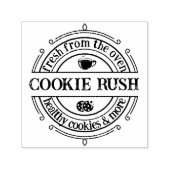 Klassieke Logo riempbake en koffiewinkel retro Zelfinktende Stempel (Design)