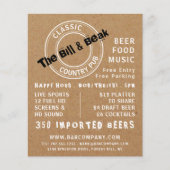 Klassieke Logo van Pub, Pub/Brewery Adverteren Flyer (Voorkant)