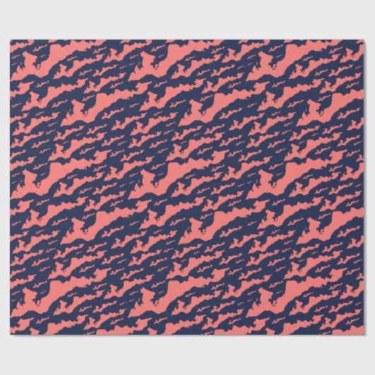 Klassieke Logo van visserseilanden Cadeaupapier (Vlak)