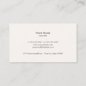 Klassieke Logo Visitekaartje (Achterkant)