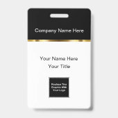 Klassieke logo zakelijke naam badges (Voorzijde)