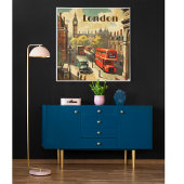 Klassieke Londen Big Ben Aangepaste Tekst Canvas Afdruk