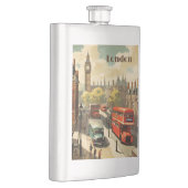 Klassieke Londen Big Ben Aangepaste Tekst Flacon (Rechts)
