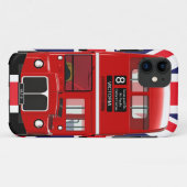 Klassieke Londense bus en Union Jack Case-Mate iPhone Case (Achterkant (horizontaal))
