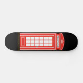Klassieke Londense telefooncel Persoonlijk Skateboard (Horizontaal)