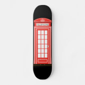 Klassieke Londense telefooncel Persoonlijk Skateboard (Voorkant)