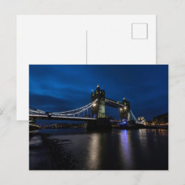 Klassieke Londense Tower Bridge Schilderachtige Ui Briefkaart