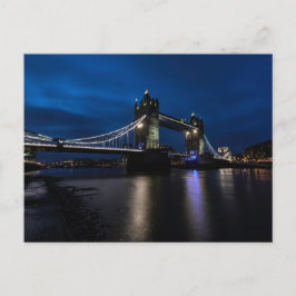 Klassieke Londense Tower Bridge Schilderachtige Ui Briefkaart
