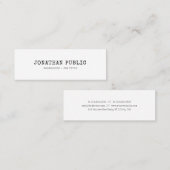  klassieke look elite stijlvol design mini visitekaartje (Voorkant / Achterkant)